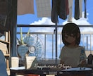 背景付きキャラクターイラスト描きます 丸投げでサムネイル作成　MV、楽曲ジャケット、Vtuber等 イメージ9