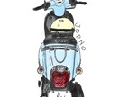 手描きの車・バイク・建物・風景等のイラスト描きます 手描きスケッチをベースに愛車などをオリジナルイラストに！ イメージ3