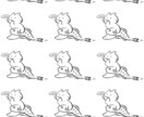 人物・動物他ちょっと愉快でゆるいイラスト制作します 表紙や挿絵、webでも使えるゆる〜いイラスト イメージ2