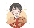 かわいい人物、動物のイラストお描きします SNS、プレゼント、ステッカーなど用途に合わせて作成◎ イメージ3