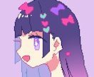 最速当日納品可！女の子の横顔アイコン描きます ドット絵調･カラフル･かわいい イメージ2
