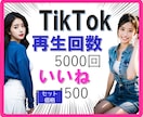 TikTok 1000再生＆500いいね増加します ほどよくセットされた数量バランスが魅力☆数字追加も可能 イメージ1