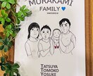 世界に１つ。オリジナルファミリーポスター作ります 【ギフトにも◎】家族の思い出を昭和レトロ漫画のワンシーンに♩ イメージ1