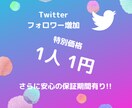 限定価格！ツイッター高品質フォロワー増やします ✨残り3名で値上げ！Twitterフォロワー3,000人✨ イメージ1