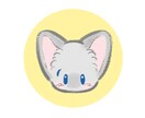 お試し価格☆猫ちゃんのほっこりアイコンお描きします SNSやLINEにぴったり♪手描き風のやさしいアイコン イメージ1