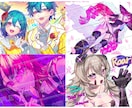 商用OK！目を惹く一枚絵を描きます サムネ、背景などにあなただけの華やかなオリジナルの世界観を！ イメージ3