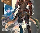 厚塗りでTRPG用など「全身」立ち絵お描きします あなただけのキャラクターでゲームを彩ります！ イメージ2