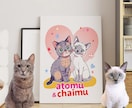 商用OK！うちの子ペット・ポップなイラスト描きます 印刷して壁に飾ったりオリジナルグッズ制作などでも活用できます イメージ8