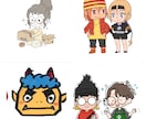その一枚から、あなたの分身をミニキャラ化します 幅広い絵柄であなたやキャラを表現します！ イメージ3