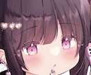 萌え系女の子のイラストアイコンを作成します SNSなどで使える一枚だけのアイコンです イメージ2