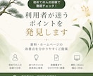初めての利用者が迷うポイントを発見します サービス紹介資料・ホームページの分かりにくい点を発見します イメージ1