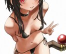 人物、特に女の子をメインとしたイラストを制作します オリキャラや推しをえっちでかわいいイラストにしたい方へ イメージ4