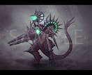 怪獣、モンスター、クリーチャーを描きます キャラクターデザイン、本の挿絵、など イメージ2