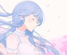 商用可◎綺麗めでかわいい人物イラスト描きます SNSや配信で使えるイラスト制作します！ イメージ5