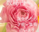 数秘で占う❤️生まれ持った能力・性質お伝えします おすすめ❗️３年間のバイオリズム➕サポートメッセージ付き イメージ1