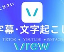 動画字幕作成・文字起こし代行します Vrew使用で短納期&高品質対応します イメージ1