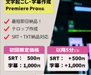 文字起こし・字幕作成を代行いたします SRT・テロップ作成｜Vrew・Premiere Pro対応 イメージ1