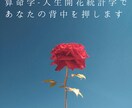 今のあなたのことを徹底分析、開運法をお伝えします 自分の人生を諦めない、解放が叶う人生開花統計学 イメージ3