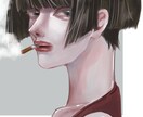 1枚絵/SNS用アイコン描きます アンニュイで綺麗な女の子を描きます！ご要望受け付けます イメージ3