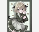 商用利用◎SNSで使えるかわいい女の子お描きします 落ち着いた色合いで雰囲気のあるイラストをお届け♪ イメージ2