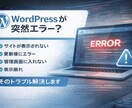 WordPressのエラー・不具合を修正します 画面が真っ白・サイト表示崩れ・プラグインエラーなど対応 イメージ2
