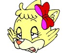 擬人化された猫のイラストアイコンは和ませます 全可8点ある女の子の可愛い猫のアイコンは色々な場面に使えます イメージ7