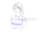 えんぴつ線のシンプルイラストお描きます 人物以外も！アイコンなどに最適、かわいらしくも大人っぽくも イメージ3