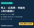 ネットショップの売上・利益を自動で見える化します 毎月ひとりでに更新。広告費と送料を引いた本当の利益が分かる イメージ1