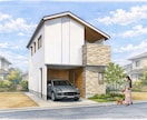 手描き建築外観パース（手書き）制作します 住宅・店舗をあたたかく魅せる手描き表現 イメージ5