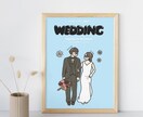 ゆるっとお洒落POPなウェディングイラスト描きます 結婚式を彩る世界でひとつだけのイラストをお描きします♪ イメージ8