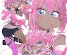 可愛い活動用イラスト描けます 小物やスイーツやアクセなど要素を取り入れます イメージ1