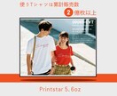 シルクプリントで「２枚」オリジナルTシャツ作ります Tシャツ2枚 + プリント4か所 + 送料込み！！ イメージ5