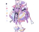 キャラクターデザインからVRM化まで承ります Vtuberになりたい方、ゲームのキャラクターなどにおすすめ イメージ2
