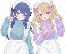 かわいいイラスト・1枚絵 作成します SNSや動画・配信用、アイコン、立ち絵など イメージ2