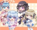 可愛いくポップなSD・ミニキャライラスト描きます グッズやアイコンなどにぜひ！オプションで商業利用も可！ イメージ6