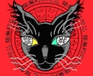猫×和オリジナルイラスト制作します Japanese-style cat artwork. イメージ2