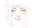 水彩風のアイコン似顔絵イラスト作成します ちょっぴりオシャレで可愛らしい似顔絵はいかがですか？ イメージ3