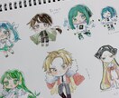 ゆるっとミニキャライラスト制作します 商用、二次、印刷可能！ゆるふわ〜なぷちっ子イラスト♪ イメージ1