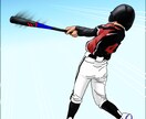 漫画風スポーツイラストをお描きします スポーツ漫画のカラー表紙みたいに主人公な我が子をかざりましょ イメージ3