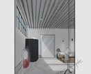 特別価格★手書き調外観・内装パース作成いたします 手書き調なミニマムな建築・インテリアパースを作成します。 イメージ3
