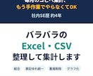 バラバラのExcel・CSVを整理して集計します 毎月の集計作業を、ボタン1つ・数秒の作業に イメージ1