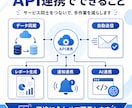 APIを連携して仕組み化します Webサービスや業務ツール同士を自動連携します イメージ2