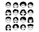 シンプルな似顔絵アイコンイラストを作成します あなただけのオリジナル似顔絵を作成します イメージ1