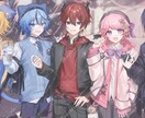 活動者様向けの美麗イラスト短納期で制作します 歌みた、立ち絵、グッズ絵などおまかせください！ イメージ2