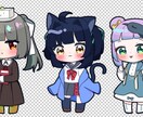 最短7日！可愛くて鮮やかな1枚絵お描きします サムネイルで差をつけろ！かわいい女の子イラストを制作します イメージ3