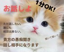何となく話がしたい。1分でも話し相手になります 愚痴いいたい。ただ誰かと話したい。そんな貴方のお話聞きます。 イメージ3