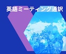 英語ー日本語通訳します 海外在住通訳者があなたの言いたいことをしっかり伝えます。 イメージ1