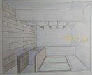 優しく暖かいイテンリアパース描きます パース練習中のため金額は相談可能です イメージ3