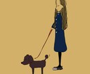 お洒落な女の子のイラストを描きます オシャレでゆるくて個性豊かな女の子を。 イメージ2