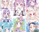 SNSで使えるアイコン描きます キラキラな瞳をあなたのオリジナルキャラクターにも! イメージ2